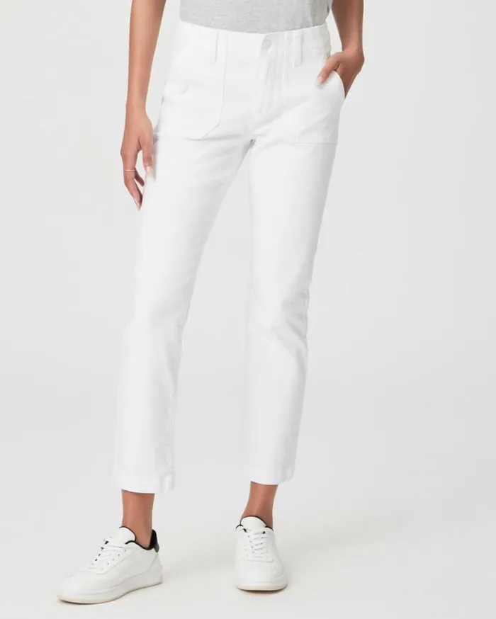 PAIGE Denim Women Mayslie Straight Ankle Pant 8211 Crisp White PAIGE Denim Women Mayslie Straight Ankle Pant 8211 Crisp White