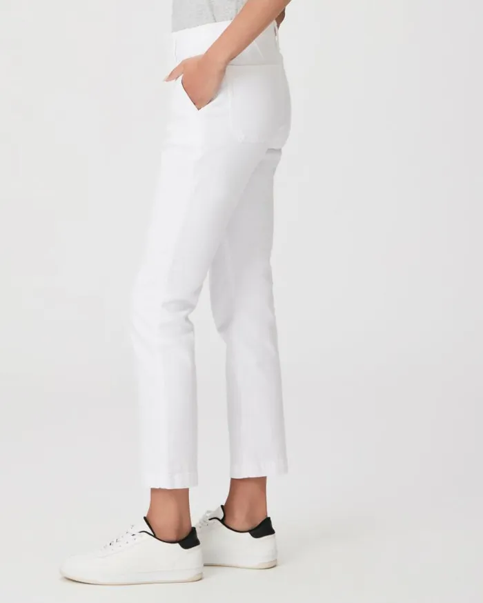 PAIGE Denim Women Mayslie Straight Ankle Pant 8211 Crisp White PAIGE Denim Women Mayslie Straight Ankle Pant 8211 Crisp White
