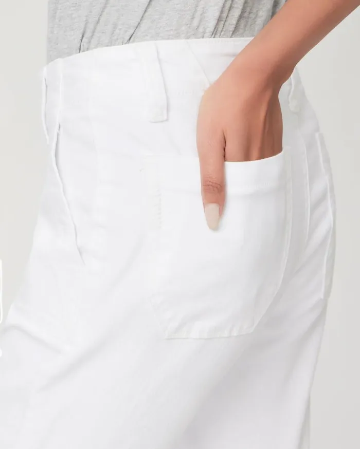 PAIGE Denim Women Mayslie Straight Ankle Pant 8211 Crisp White PAIGE Denim Women Mayslie Straight Ankle Pant 8211 Crisp White