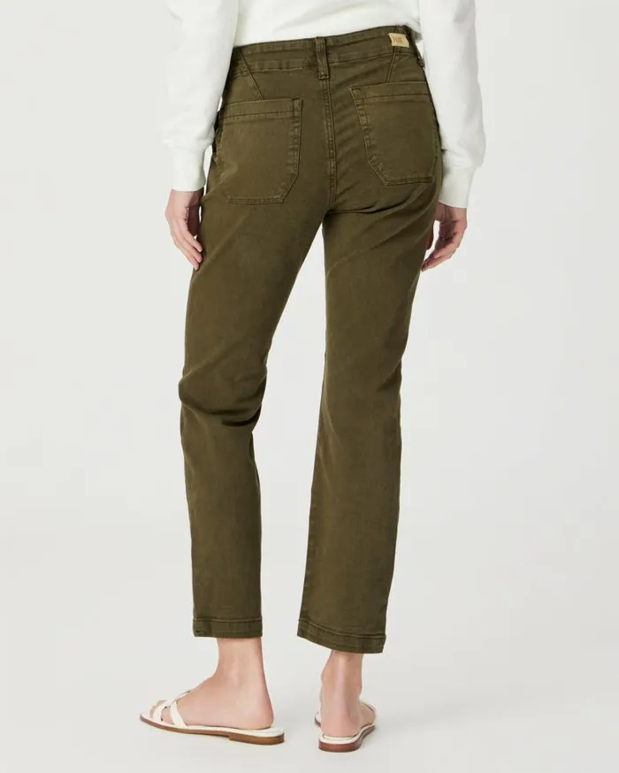 PAIGE Denim Women Mayslie Straight Ankle Pant 8211 Vintage Olive Meadow PAIGE Denim Women Mayslie Straight Ankle Pant 8211 Vintage Olive Meadow