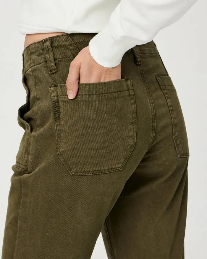 PAIGE Denim Women Mayslie Straight Ankle Pant 8211 Vintage Olive Meadow PAIGE Denim Women Mayslie Straight Ankle Pant 8211 Vintage Olive Meadow