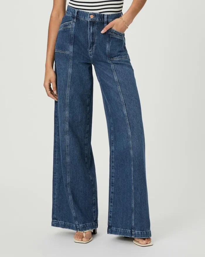 PAIGE Denim Women Portia Wide Leg Jean 8211 Bronx PAIGE Denim Women Portia Wide Leg Jean 8211 Bronx