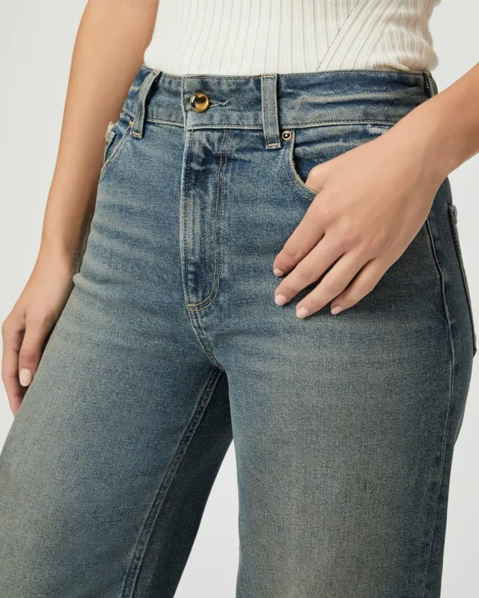 PAIGE Denim Women Sasha 32 Inch Wide Leg Jean 8211 Chanse Distressed PAIGE Denim Women Sasha 32 Inch Wide Leg Jean 8211 Chanse Distressed