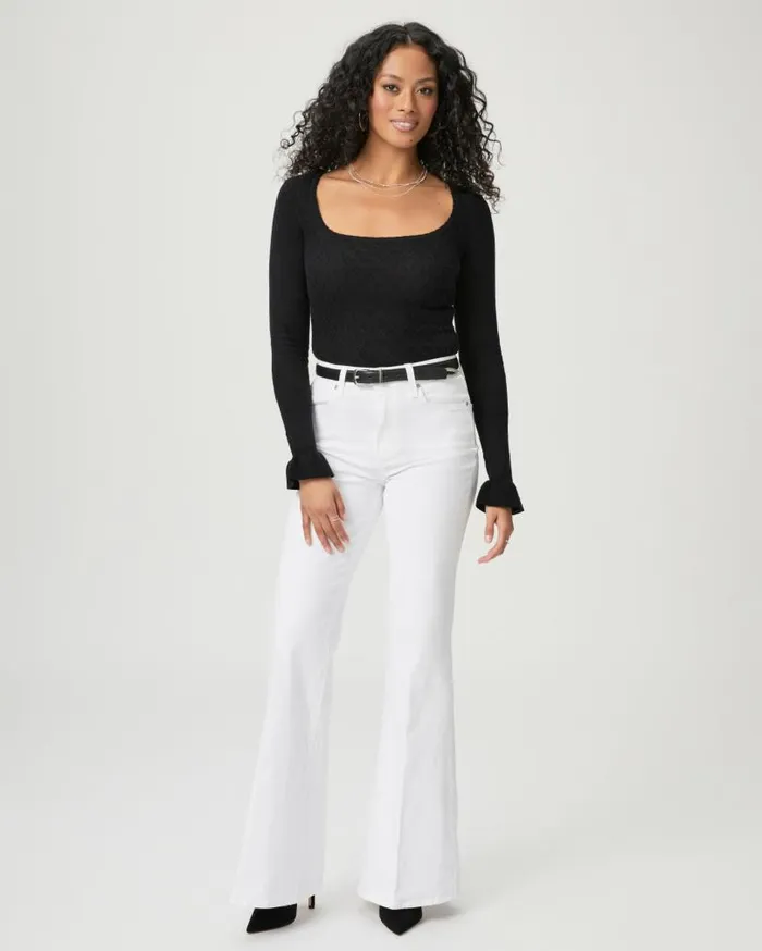 PAIGE Flare Women Charlie Flare Jean 8211 Crisp White