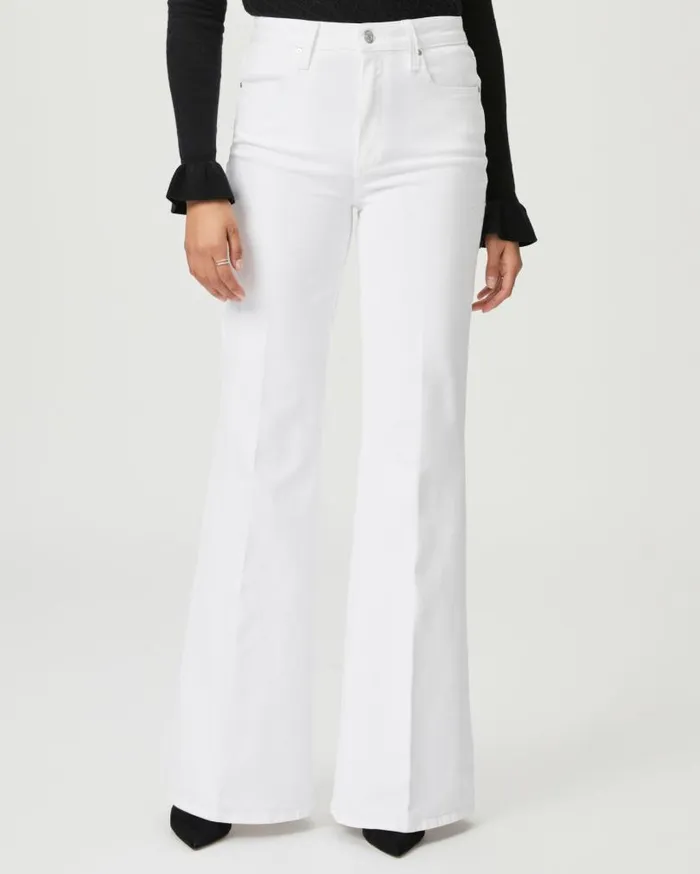 PAIGE Flare Women Charlie Flare Jean 8211 Crisp White PAIGE Flare Women Charlie Flare Jean 8211 Crisp White