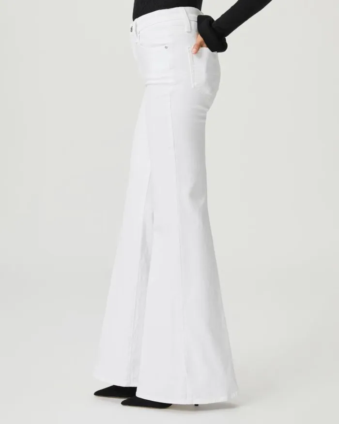 PAIGE Flare Women Charlie Flare Jean 8211 Crisp White PAIGE Flare Women Charlie Flare Jean 8211 Crisp White