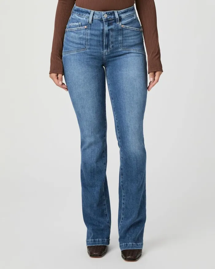 PAIGE Flare Women Flaunt Denim Iconic Flare Jean 8211 Beloved