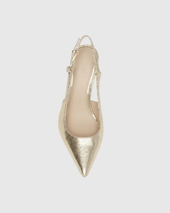 PAIGE Heels and Wedges Women Samara Pump 8211 Light Gold Leather PAIGE Heels and Wedges Women Samara Pump 8211 Light Gold Leather