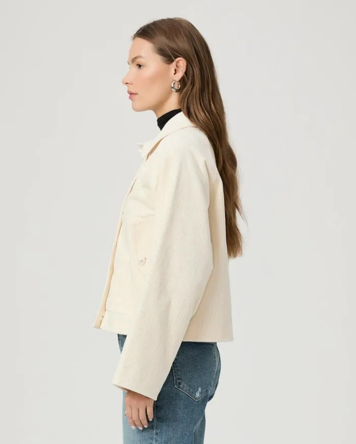PAIGE Jackets and Coats Women Tylee Jacket 8211 Ivory Corduroy PAIGE Jackets and Coats Women Tylee Jacket 8211 Ivory Corduroy