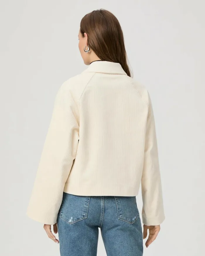 PAIGE Jackets and Coats Women Tylee Jacket 8211 Ivory Corduroy PAIGE Jackets and Coats Women Tylee Jacket 8211 Ivory Corduroy