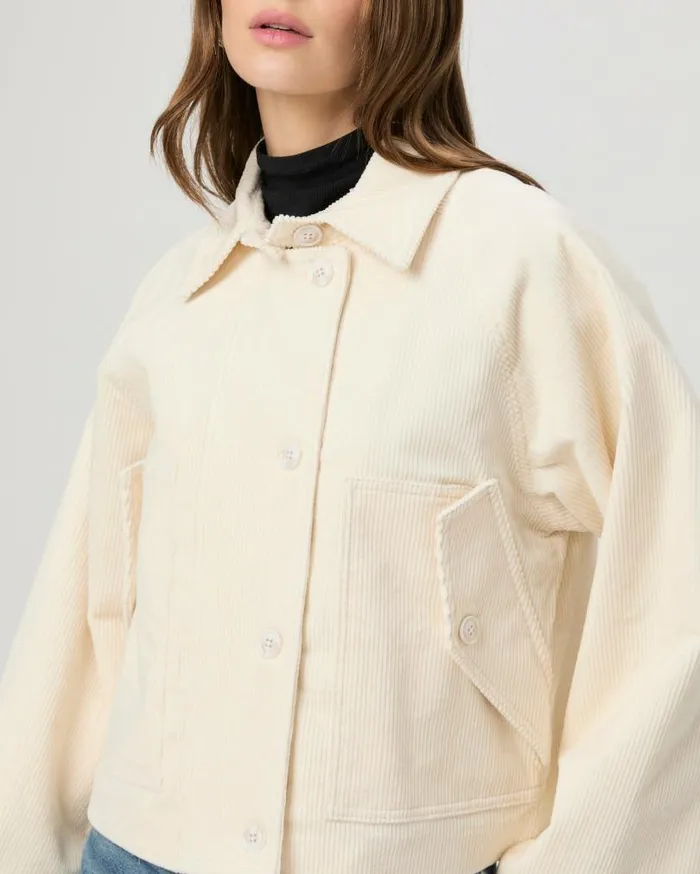 PAIGE Jackets and Coats Women Tylee Jacket 8211 Ivory Corduroy PAIGE Jackets and Coats Women Tylee Jacket 8211 Ivory Corduroy