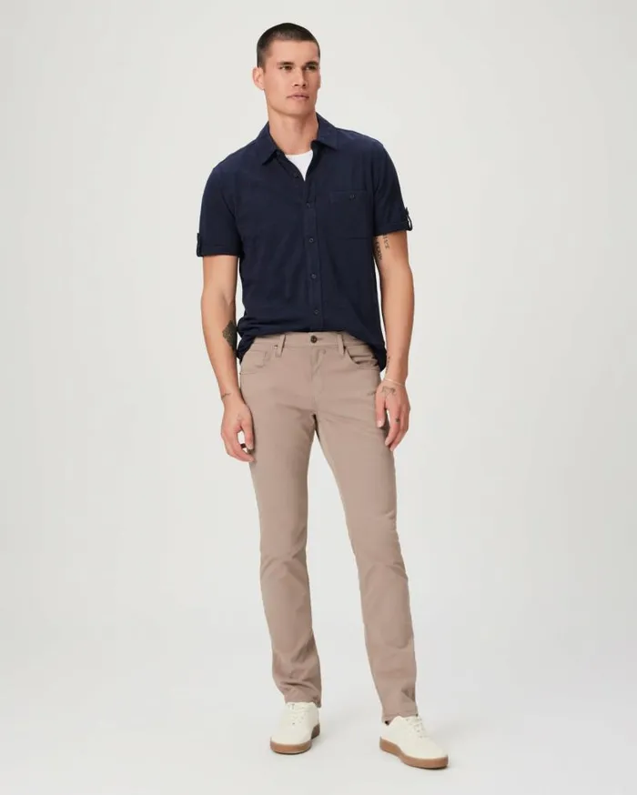 PAIGE Pants and Joggers Men Federal Slim Straight Pant 8211 Cocoa Powder Twill