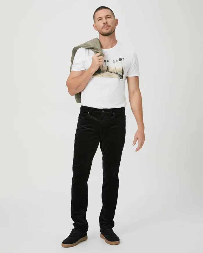 PAIGE Pants and Joggers Men Lennox Slim Pant 8211 Black Corduroy