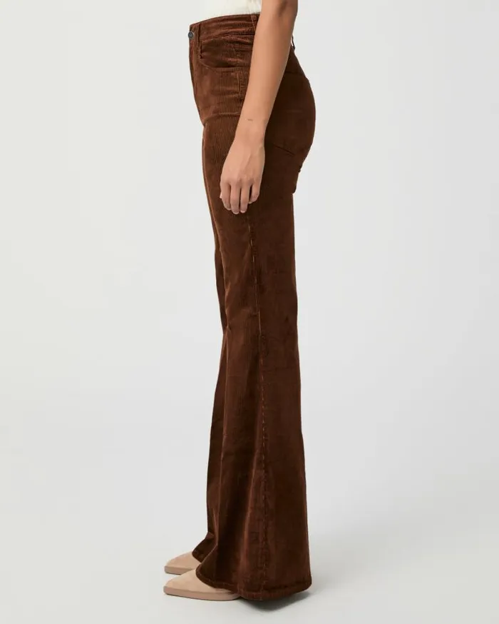 PAIGE Pants Women Charlie Flare Pant 8211 Maple Brown Corduroy PAIGE Pants Women Charlie Flare Pant 8211 Maple Brown Corduroy