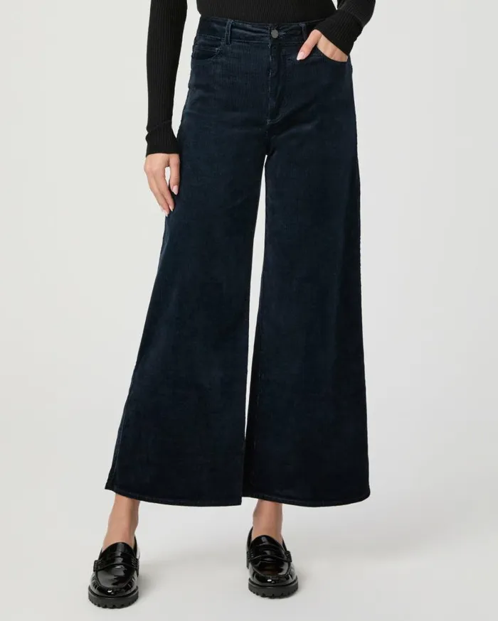 PAIGE Pants Women Harper Ankle Wide Leg Pant 8211 Deep Navy Corduroy PAIGE Pants Women Harper Ankle Wide Leg Pant 8211 Deep Navy Corduroy