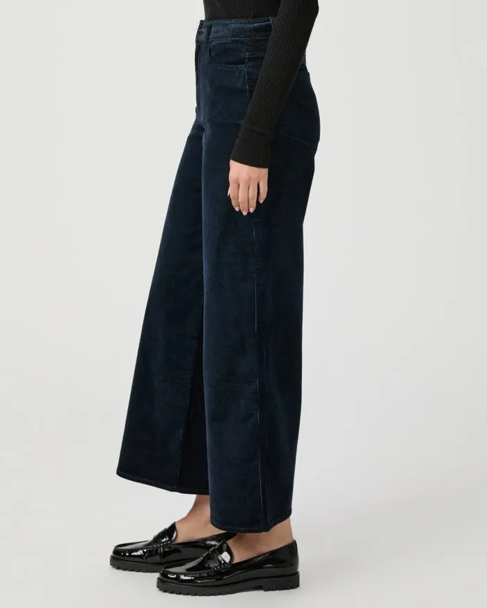 PAIGE Pants Women Harper Ankle Wide Leg Pant 8211 Deep Navy Corduroy PAIGE Pants Women Harper Ankle Wide Leg Pant 8211 Deep Navy Corduroy