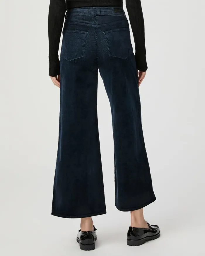 PAIGE Pants Women Harper Ankle Wide Leg Pant 8211 Deep Navy Corduroy PAIGE Pants Women Harper Ankle Wide Leg Pant 8211 Deep Navy Corduroy