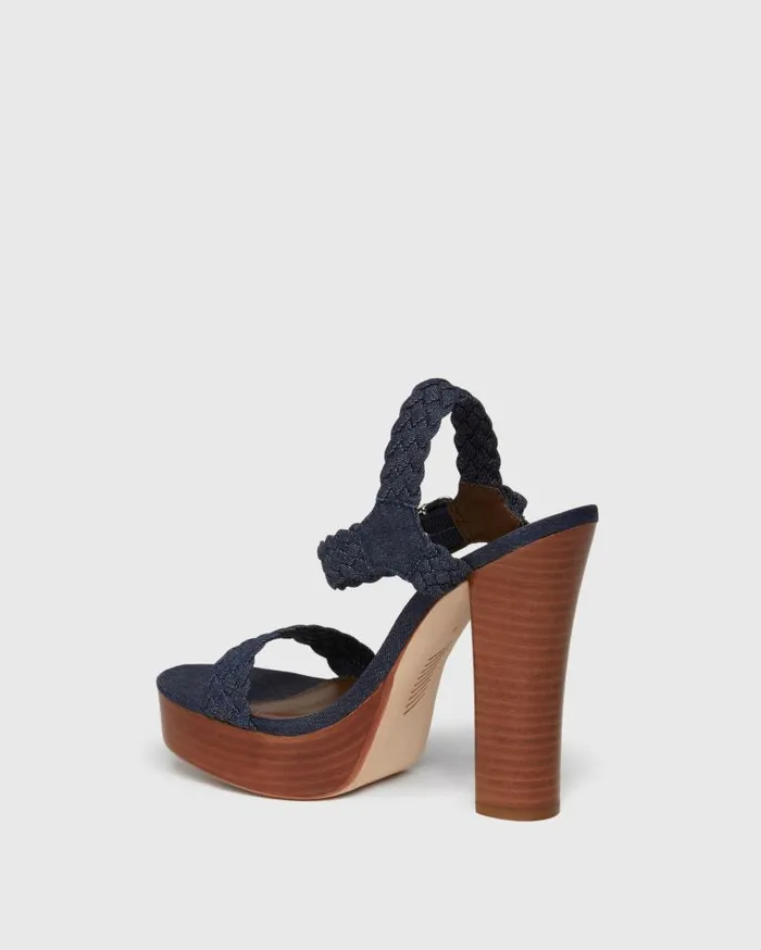 PAIGE Sandals Women Charlotte Sandal 8211 Indigo Denim PAIGE Sandals Women Charlotte Sandal 8211 Indigo Denim