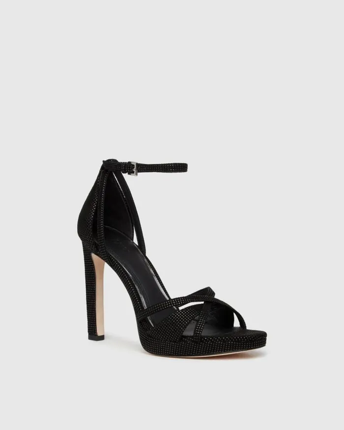 PAIGE Sandals Women Violet Platform Sandal 8211 Black Suede PAIGE Sandals Women Violet Platform Sandal 8211 Black Suede