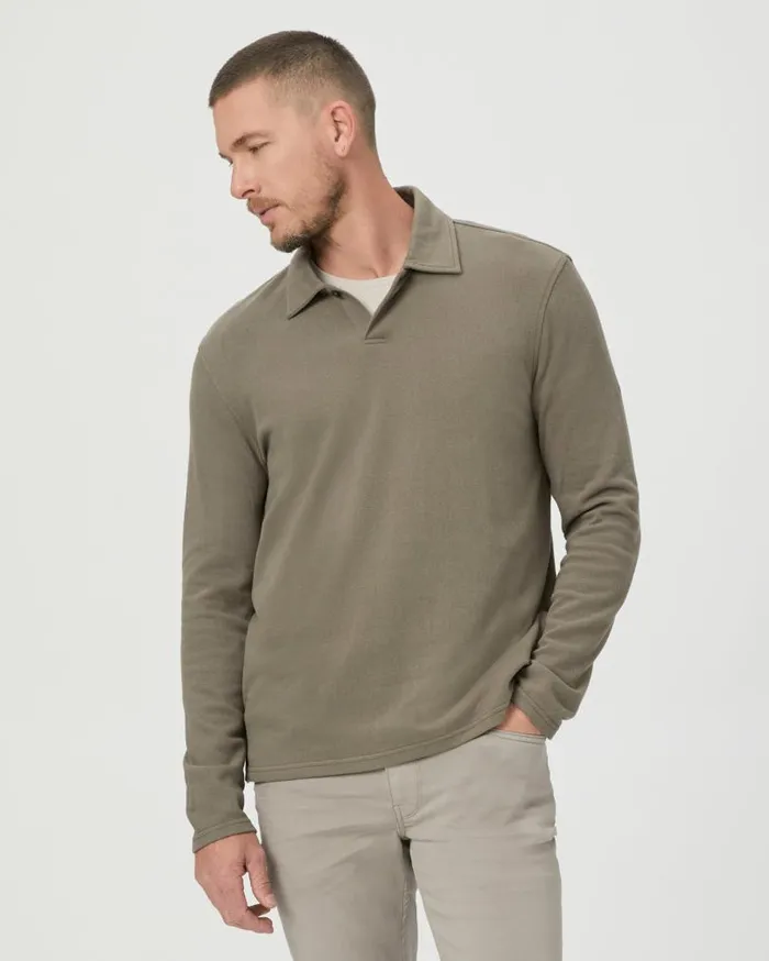 PAIGE Shirts Men Hammond Polo 8211 Cedar Forest