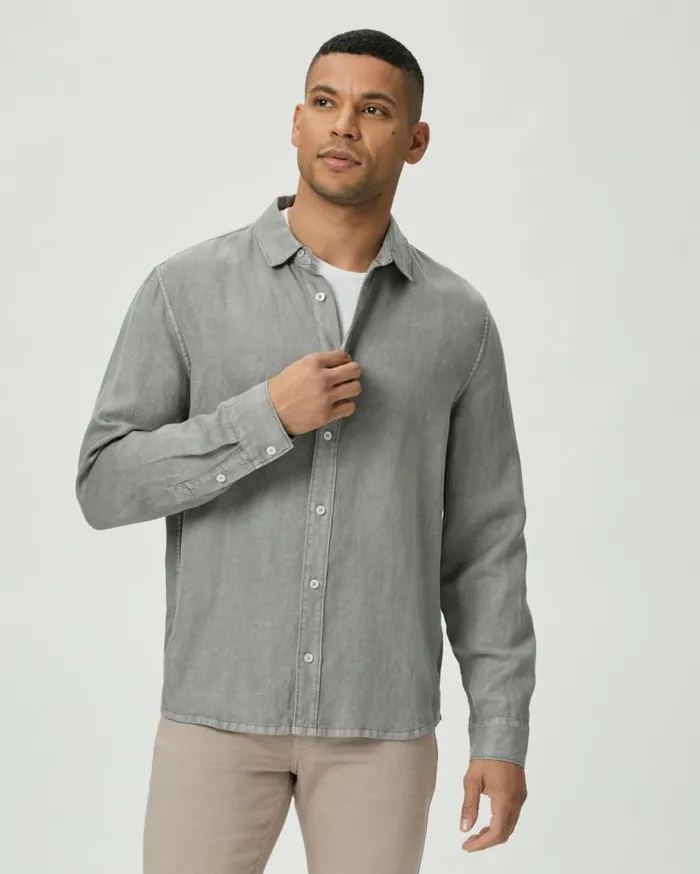 PAIGE Shirts Men Peters Shirt 8211 Vintage Summer Rain