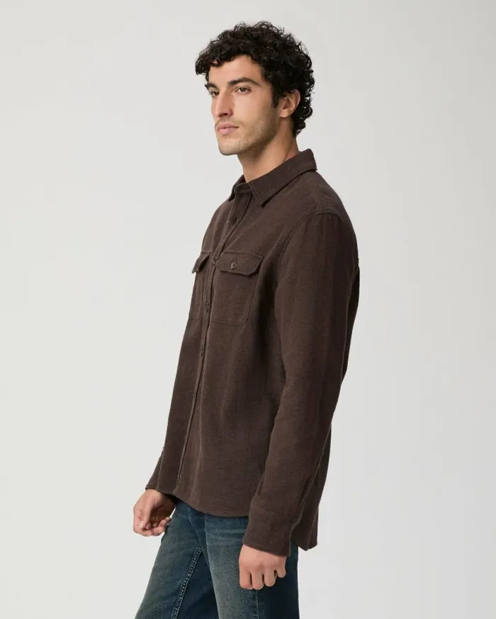 PAIGE Shirts Men Wilbur Overshirt 8211 Smoked Cavern PAIGE Shirts Men Wilbur Overshirt 8211 Smoked Cavern