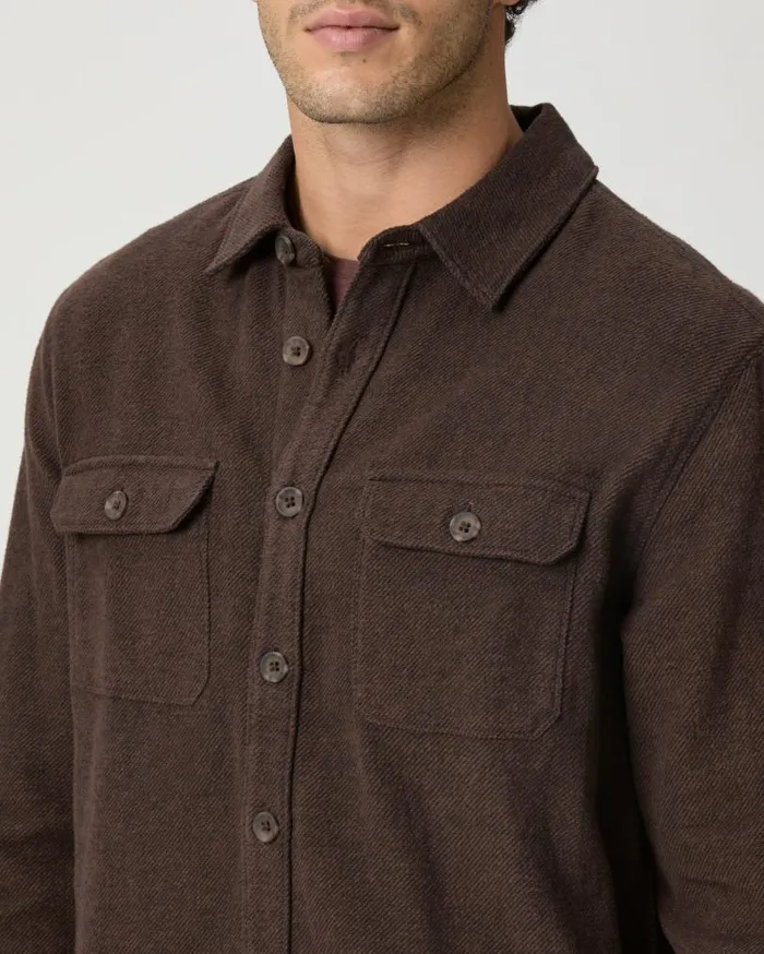 PAIGE Shirts Men Wilbur Overshirt 8211 Smoked Cavern PAIGE Shirts Men Wilbur Overshirt 8211 Smoked Cavern