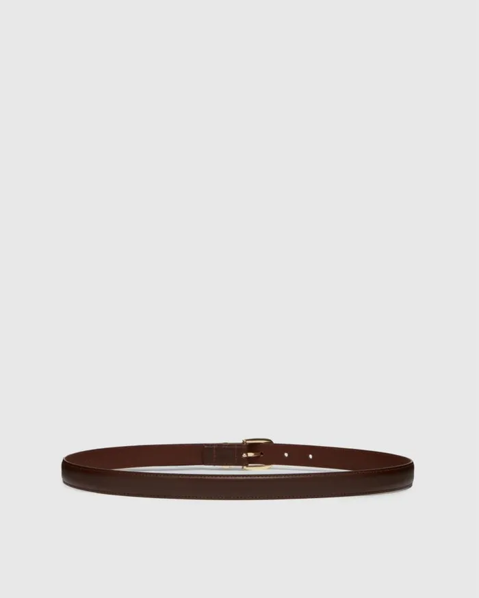 PAIGE Shop Belts Women Exclusive Ingrid Belt 8211 Mahogany Leather PAIGE Shop Belts Women Exclusive Ingrid Belt 8211 Mahogany Leather