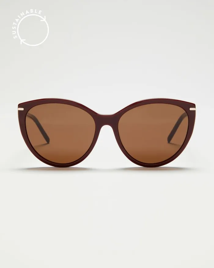 PAIGE Shop Sunglasses Women Riley Sunglasses 8211 Burgundy