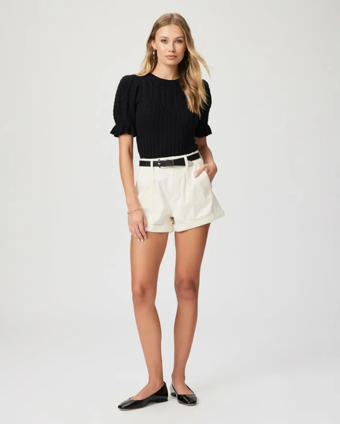 PAIGE Shorts Women Brooklyn Short 8211 Quartz Sand