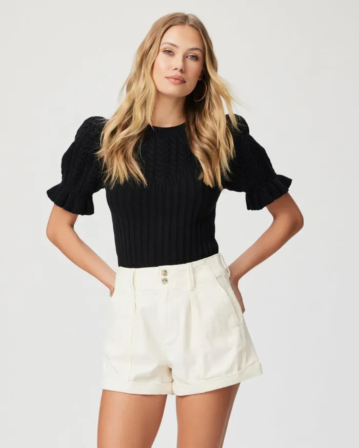 PAIGE Shorts Women Brooklyn Short 8211 Quartz Sand PAIGE Shorts Women Brooklyn Short 8211 Quartz Sand