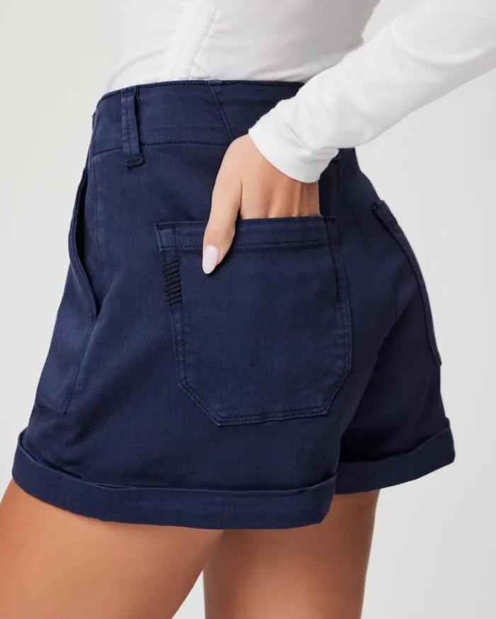 PAIGE Shorts Women Brooklyn Short 8211 Vintage Cosmic Navy PAIGE Shorts Women Brooklyn Short 8211 Vintage Cosmic Navy