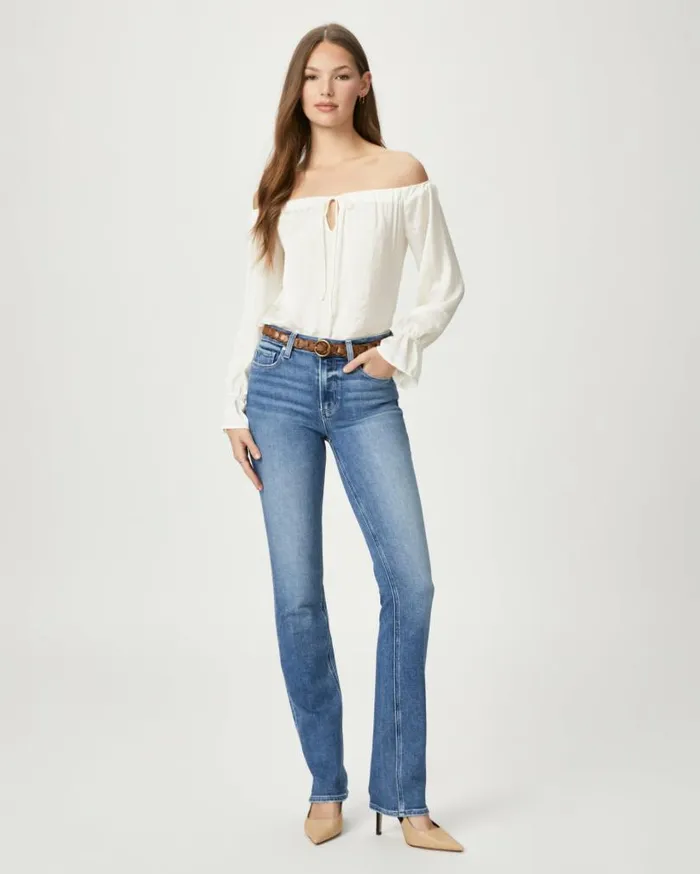PAIGE Straight Women Exclusive Hoxton 34 Inch Straight Jean 8211 Vantage Distressed