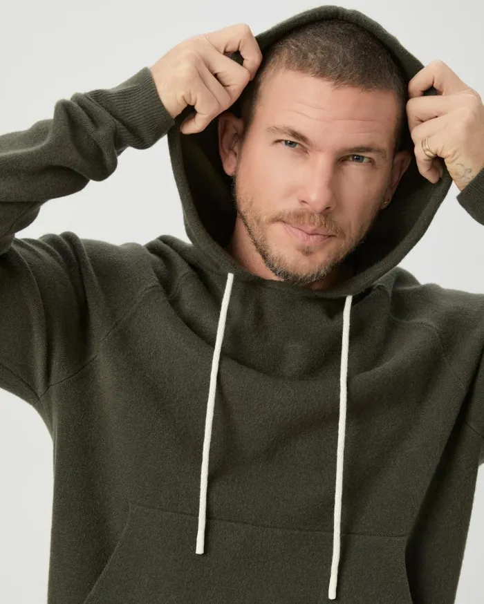 PAIGE Sweaters and Sweatshirts Men Donaldson Sweater Hoodie 8211 Shaded Glen PAIGE Sweaters and Sweatshirts Men Donaldson Sweater Hoodie 8211 Shaded Glen