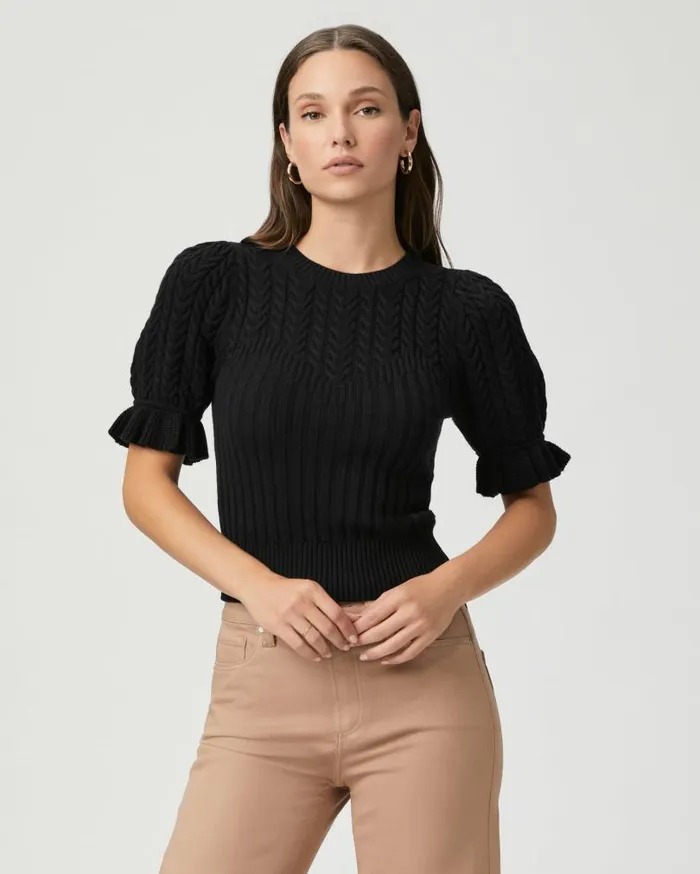 PAIGE Sweaters and Sweatshirts Women Ansa Sweater 8211 Black