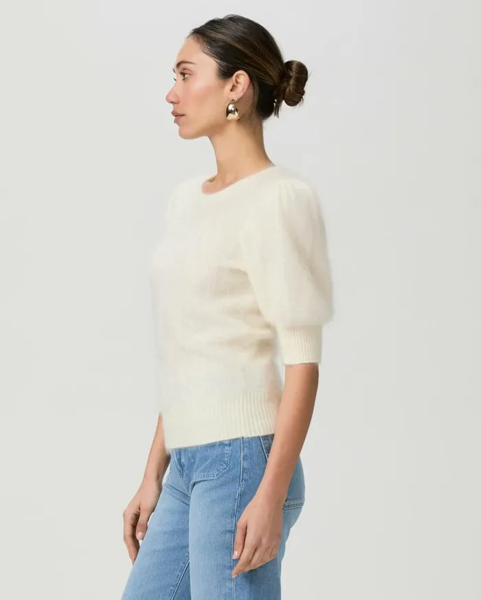 PAIGE Sweaters and Sweatshirts Women Gladiolus Sweater 8211 Ivory Cashmere PAIGE Sweaters and Sweatshirts Women Gladiolus Sweater 8211 Ivory Cashmere