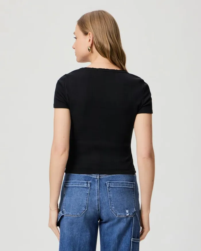 PAIGE Tees and Tanks Women Mariana Tee 8211 Black PAIGE Tees and Tanks Women Mariana Tee 8211 Black