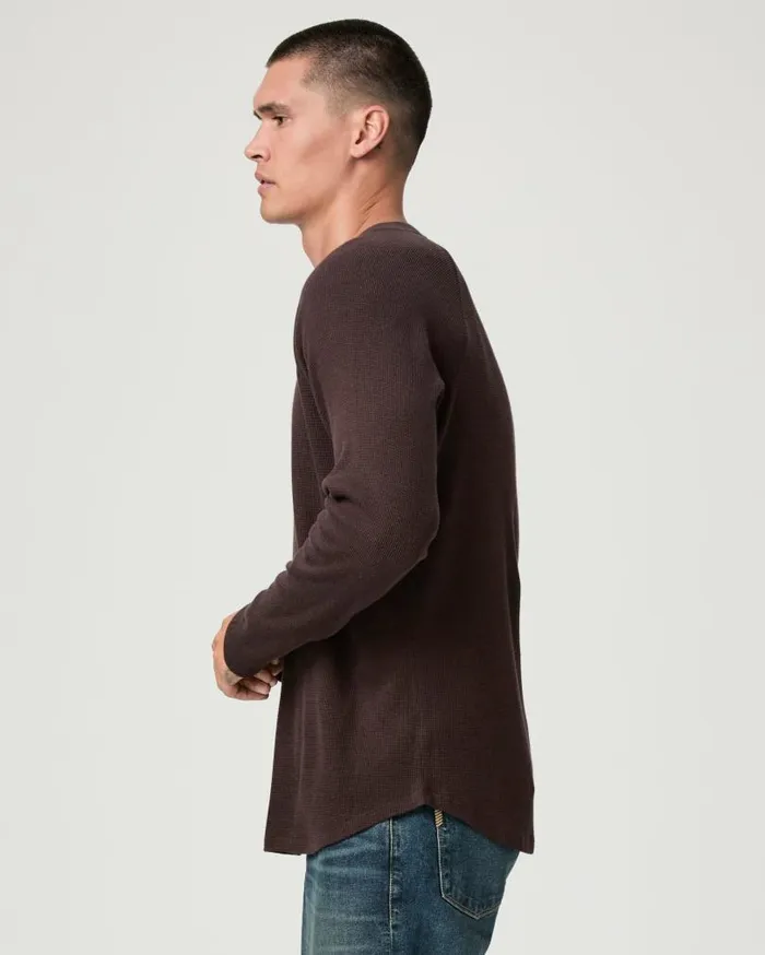 PAIGE Tees Men Odin Baseball Tee 8211 Burnt Cocoa Multi PAIGE Tees Men Odin Baseball Tee 8211 Burnt Cocoa Multi