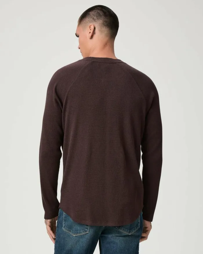 PAIGE Tees Men Odin Baseball Tee 8211 Burnt Cocoa Multi PAIGE Tees Men Odin Baseball Tee 8211 Burnt Cocoa Multi