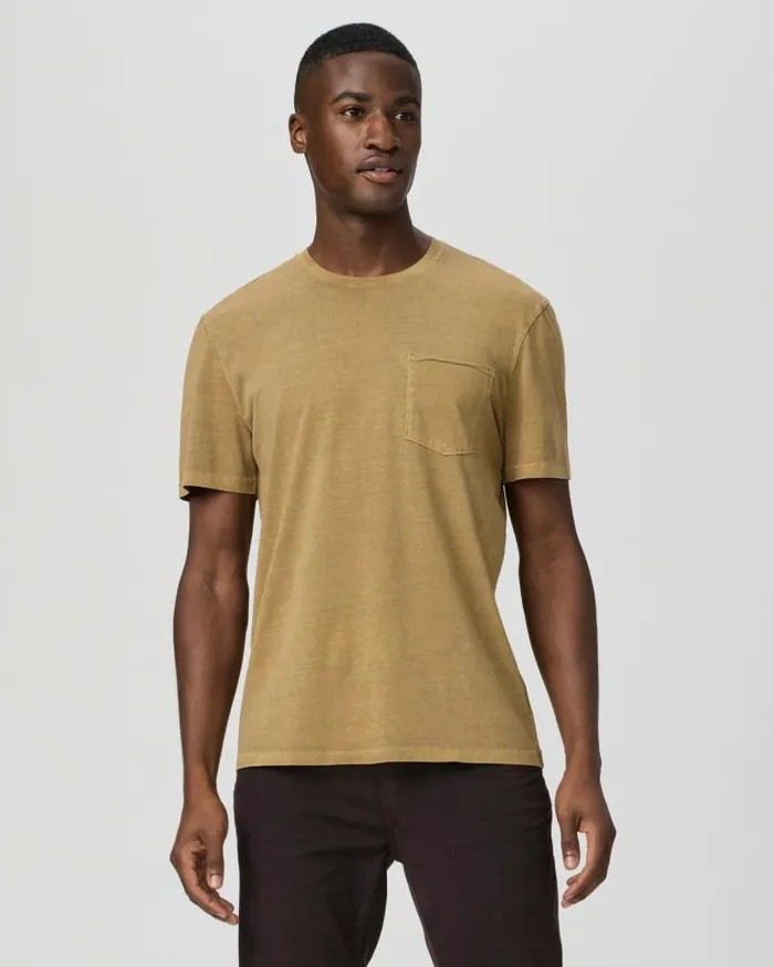 PAIGE Tees Men Ramirez Tee 8211 Vintage Golden Palm