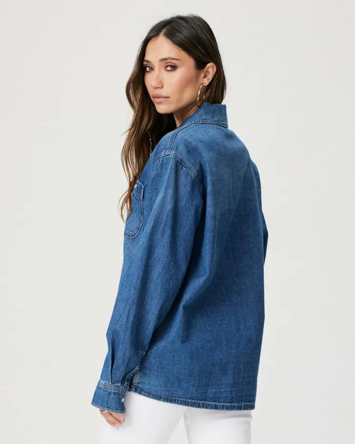PAIGE Tops and Blouses Women Georgie Denim Shirt 8211 Heston PAIGE Tops and Blouses Women Georgie Denim Shirt 8211 Heston