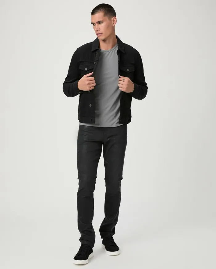PAIGE Vintage Denim Men Transcend Vintage Lennox Slim Jean 8211 Wrigley Coated PAIGE Vintage Denim Men Transcend Vintage Lennox Slim Jean 8211 Wrigley Coated