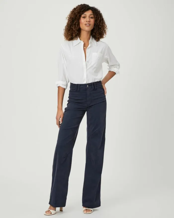 PAIGE Wide Leg Women Sasha Wide Leg Jean 8211 Navy Seascape