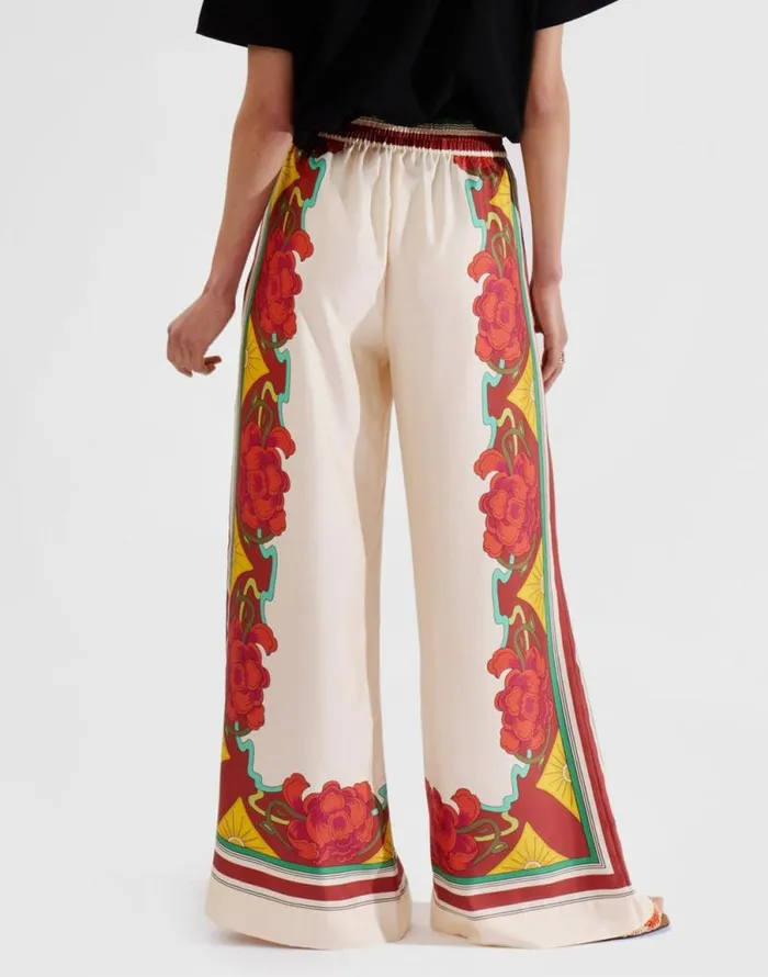 Palazzo Pants Placed Taormina Place Ivory Women La Double J Shorts and Pants Palazzo Pants Placed Taormina Place Ivory Women La Double J Shorts and Pants
