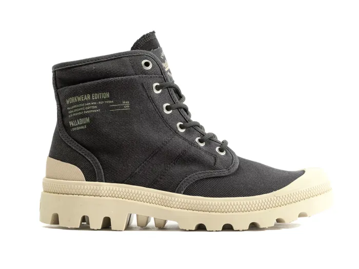 PALLADIUM PALLABROUSSE WORKWEAR Black Kids Boots