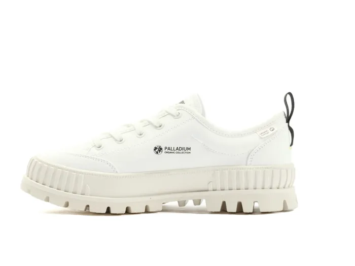 PALLADIUM PALLASHOCK LO ORGANIC 2 Star White Kids Sneakers PALLADIUM PALLASHOCK LO ORGANIC 2 Star White Kids Sneakers