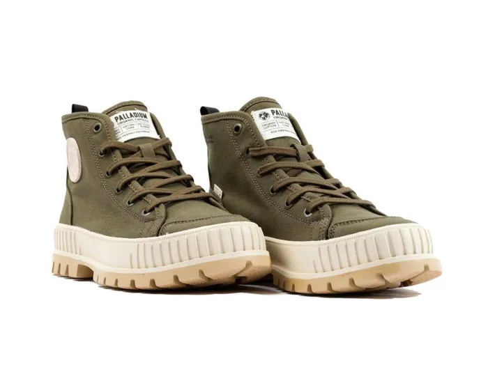 PALLADIUM PALLASHOCK ORGANIC 2 Olive Night Kids Boots PALLADIUM PALLASHOCK ORGANIC 2 Olive Night Kids Boots
