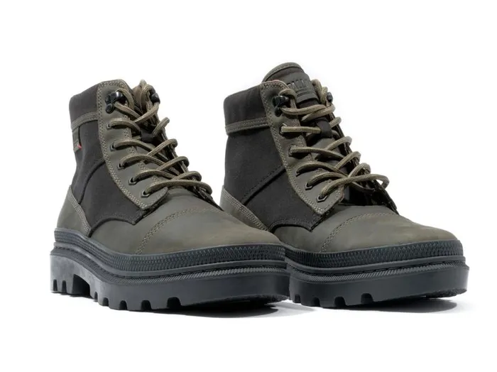 PALLADIUM PALLATROOPER ROUGH Blackolive Night Men Boots PALLADIUM PALLATROOPER ROUGH Blackolive Night Men Boots