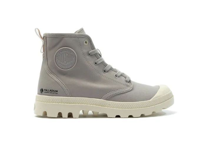 PALLADIUM PAMPA HI ZIP ORGANIC Grey Berry Women Boots