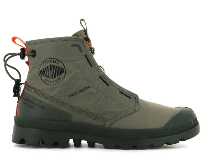 PALLADIUM PAMPA TRAVEL LITE Dusky Green Kids Boots